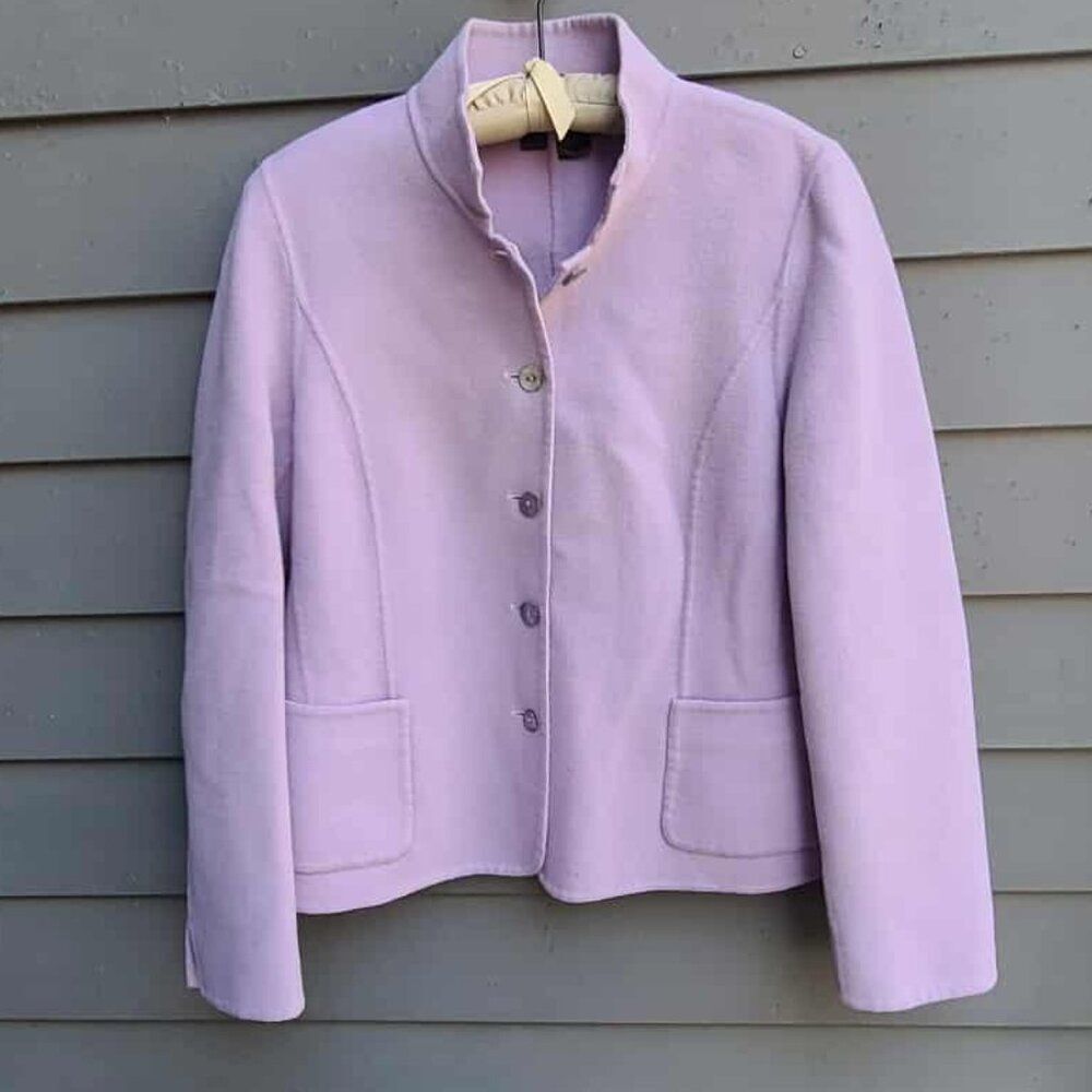 Nina McLemore Lavender Wool Jacket size 6